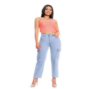pantalon jeans cargo mujer en tienda ore jeans marketplace