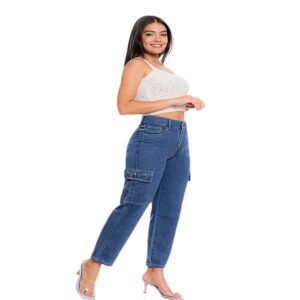 jeans colombiano cargo bota recta mujer en tienda ore jeans marketplace