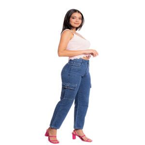 jeans colombiano cargo bota recta mujer en tienda ore jeans marketplace