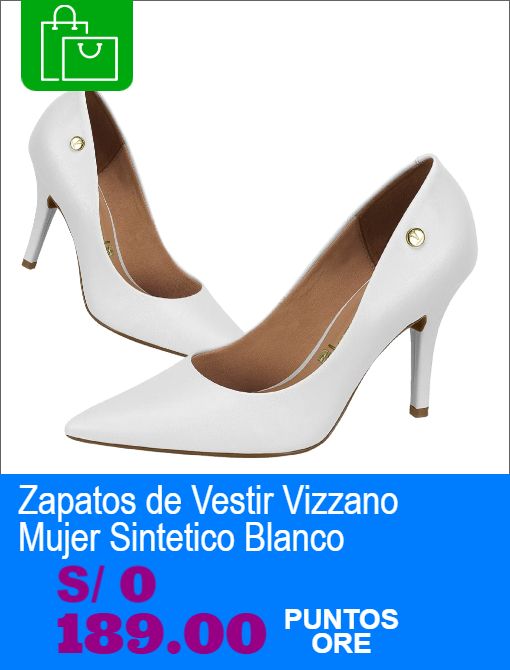 zapatos de vestir vizzano mujer sintetico blanco
