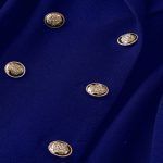 Blazer casual manga larga con botones talla grande