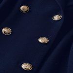 Blazer casual manga larga con botones talla grande